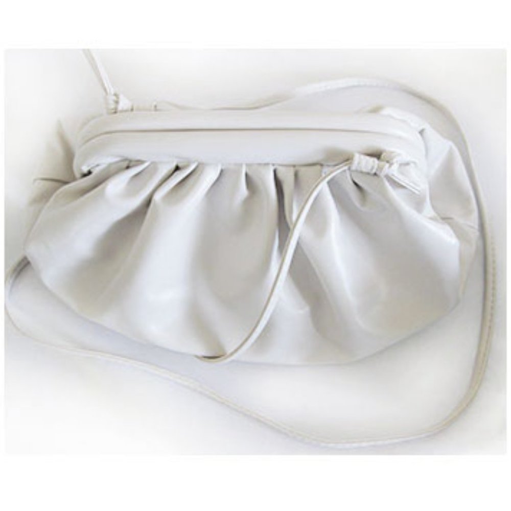 Trendy ruched dumpling bag